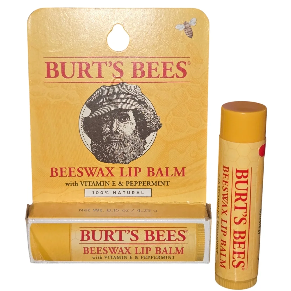 Burt's Bees NWT 4 Piece Skin Care Bundle Hand Salve & Variety of 3 Lip Balms NEW